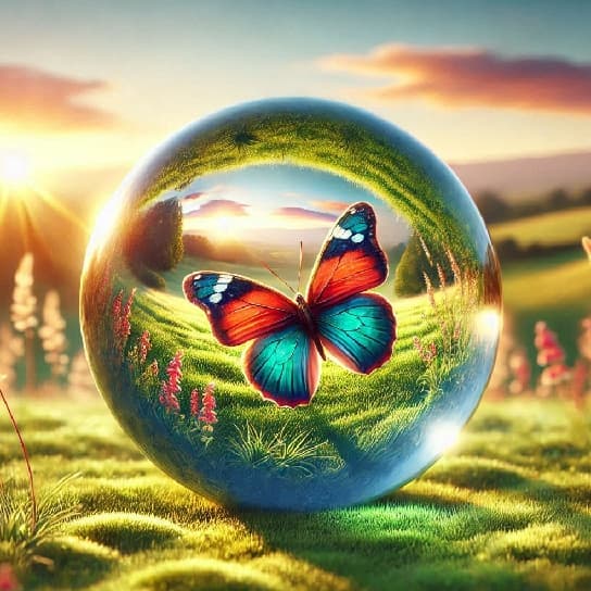 Butterfly in a Glass Ball